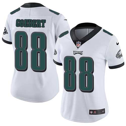 Women's Nike Philadelphia Eagles #88 Dallas Goedert White Stitched NFL Vapor Untouchable Limited Jersey
