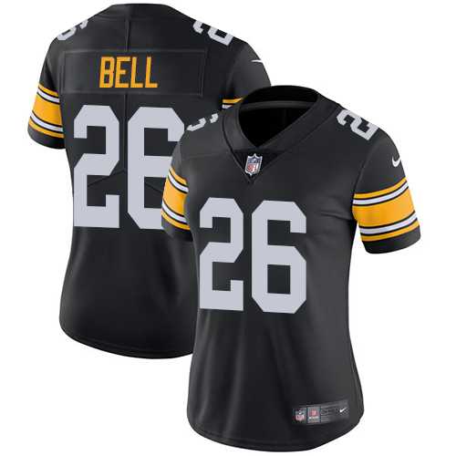 Women's Nike Pittsburgh Steelers #26 Le'Veon Bell Black Alternate Stitched NFL Vapor Untouchable Limited Jersey
