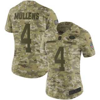 Women's Nike San Francisco 49ers #4 Nick Mullens Camo Stitched NFL Limited 2018 Salute To Service Jersey