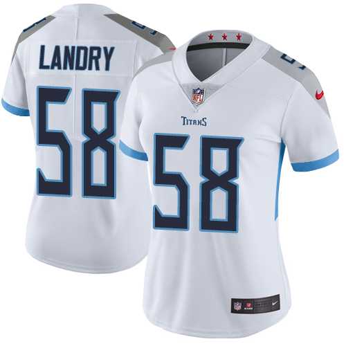 Women's Nike Tennessee Titans #58 Harold Landry White Stitched NFL Vapor Untouchable Limited Jersey