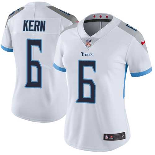 Women's Nike Tennessee Titans #6 Brett Kern White Stitched NFL Vapor Untouchable Limited Jersey