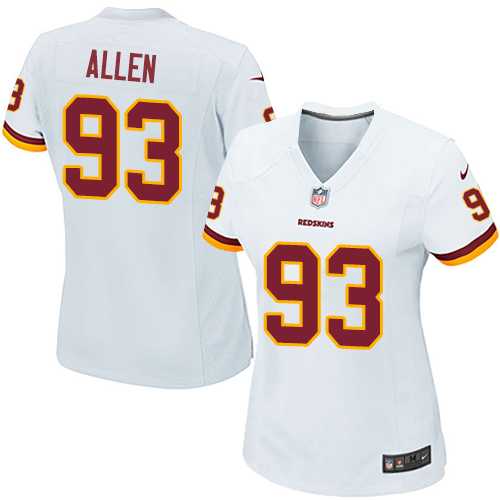 Women's Nike Washington Redskins #93 Jonathan Allen White Stitched NFL Elite Jersey