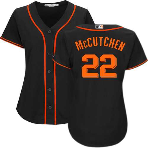 Women's San Francisco Giants #22 Andrew McCutchen Black Alternate Stitched MLB