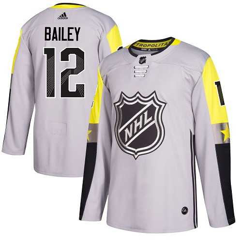 Youth Adidas New York Islanders #12 Josh Bailey Gray 2018 All-Star Metro Division Authentic Stitched NHL