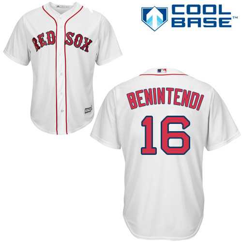 Youth Boston Red Sox #16 Andrew Benintendi White Cool Base Stitched MLB