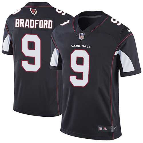 Youth Nike Arizona Cardinals #9 Sam Bradford Black Alternate Stitched NFL Vapor Untouchable Limited Jersey