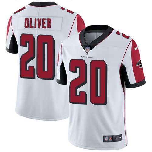 Youth Nike Atlanta Falcons #20 Isaiah Oliver White Stitched NFL Vapor Untouchable Limited Jersey