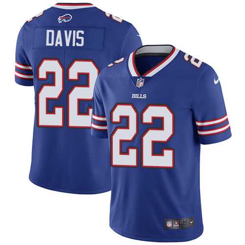 Youth Nike Buffalo Bills #22 Vontae Davis Royal Blue Team Color Stitched NFL Vapor Untouchable Limited Jersey