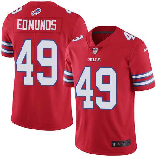 Youth Nike Buffalo Bills #49 Tremaine Edmunds Red Stitched NFL Limited Rush Jersey