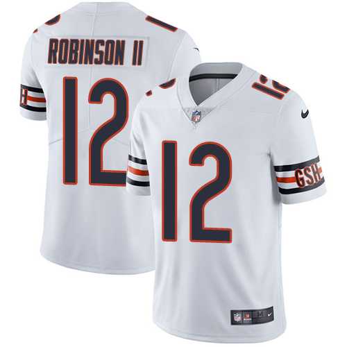 Youth Nike Chicago Bears #12 Allen Robinson II White Stitched NFL Vapor Untouchable Limited Jersey