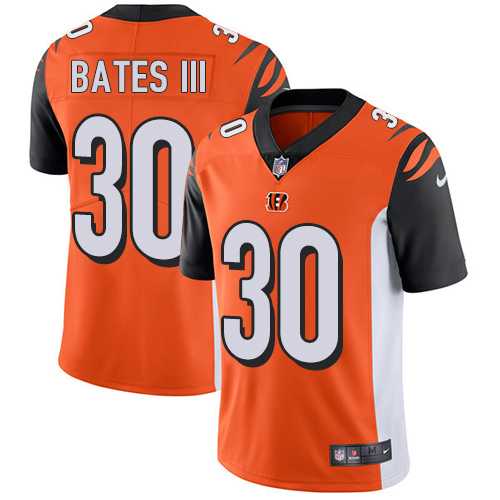 Youth Nike Cincinnati Bengals #30 Jessie Bates III Orange Alternate Stitched NFL Vapor Untouchable Limited Jersey