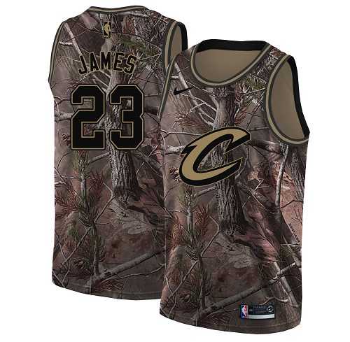 Youth Nike Cleveland Cavaliers #23 LeBron James Camo NBA Swingman Realtree Collection Jersey