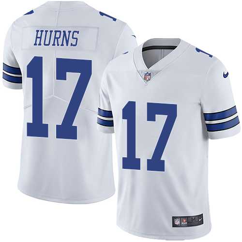 Youth Nike Dallas Cowboys #17 Allen Hurns White Stitched NFL Vapor Untouchable Limited Jersey