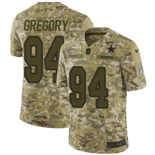 Youth Nike Dallas Cowboys #94 Randy Gregory Camo Stitched NFL Limited 2018 Salute to Service Jersey