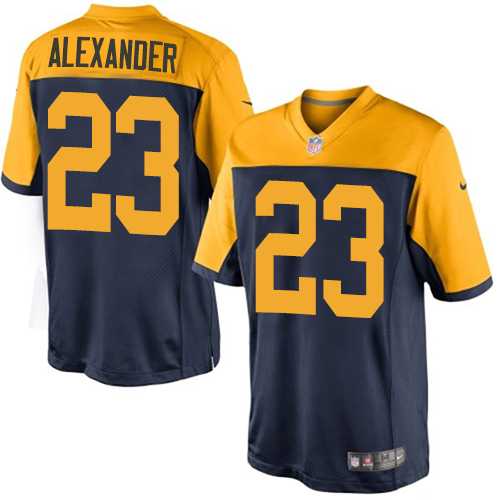 Youth Nike Green Bay Packers #23 Jaire Alexander Navy Blue Alternate Stitched NFL New Limited Jersey