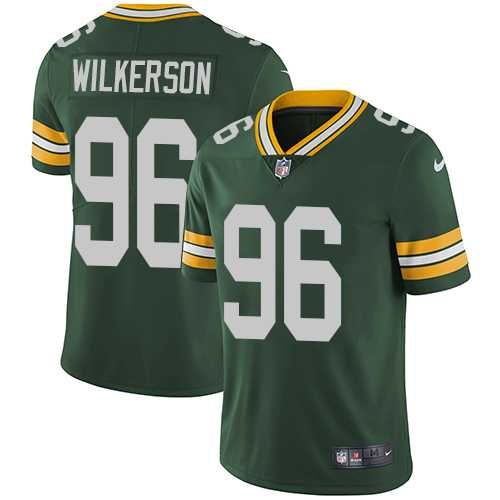 Youth Nike Green Bay Packers #96 Muhammad Wilkerson Green Team Color Stitched NFL Vapor Untouchable Limited Jersey