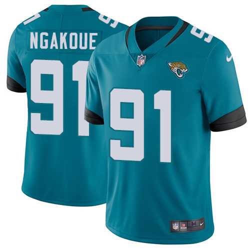 Youth Nike Jacksonville Jaguars #91 Yannick Ngakoue Teal Green Team Color Stitched NFL Vapor Untouchable Limited Jersey