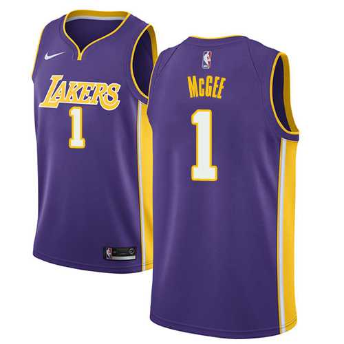 Youth Nike Los Angeles Lakers #1 JaVale McGee Purple NBA Swingman Statement Edition Jersey