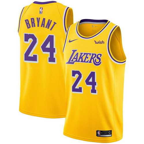 Youth Nike Los Angeles Lakers #24 Kobe Bryant Gold NBA Swingman Icon Edition Jersey