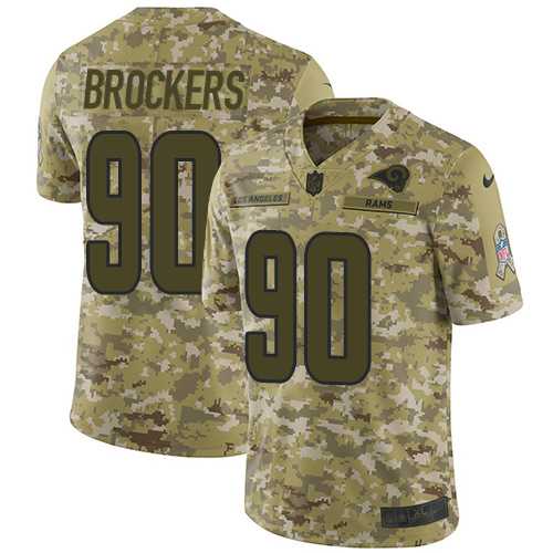 Youth Nike Los Angeles Rams #90 Michael Brockers Camo Stitched NFL Limited 2018 Salute to Service Jersey