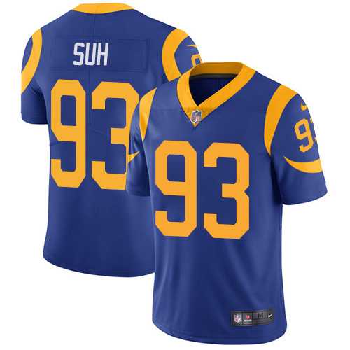Youth Nike Los Angeles Rams #93 Ndamukong Suh Royal Blue Alternate Stitched NFL Vapor Untouchable Limited Jersey