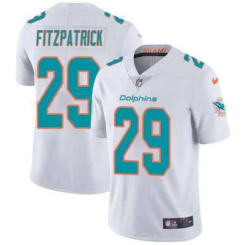 Youth Nike Miami Dolphins #29 Minkah Fitzpatrick White Stitched NFL Vapor Untouchable Limited Jersey