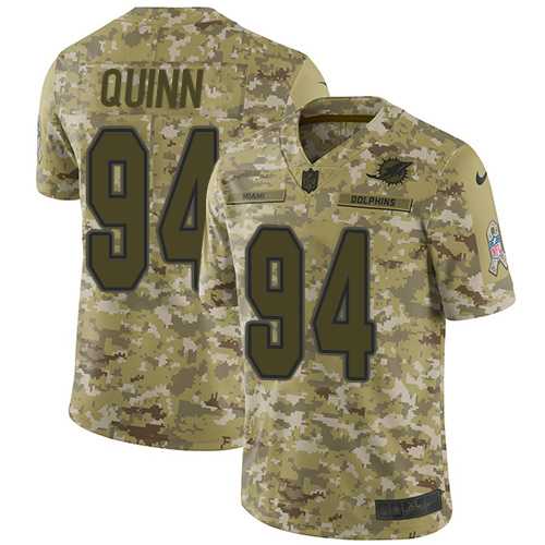 Youth Nike Miami Dolphins #94 Robert Quinn Camo Stitched NFL Limited 2018 Salute to Service Jersey