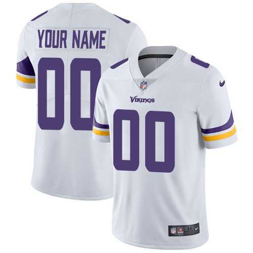 Youth Nike Minnesota Vikings Customized White Vapor Untouchable Limited NFL Jersey
