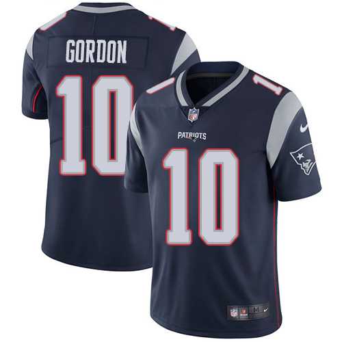 Youth Nike New England Patriots #10 Josh Gordon Navy Blue Team Color Stitched NFL Vapor Untouchable Limited Jersey
