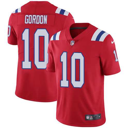 Youth Nike New England Patriots #10 Josh Gordon Red Alternate Stitched NFL Vapor Untouchable Limited Jersey
