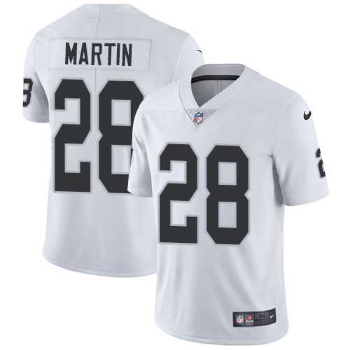 Youth Nike Oakland Raiders #28 Doug Martin White Stitched NFL Vapor Untouchable Limited Jersey