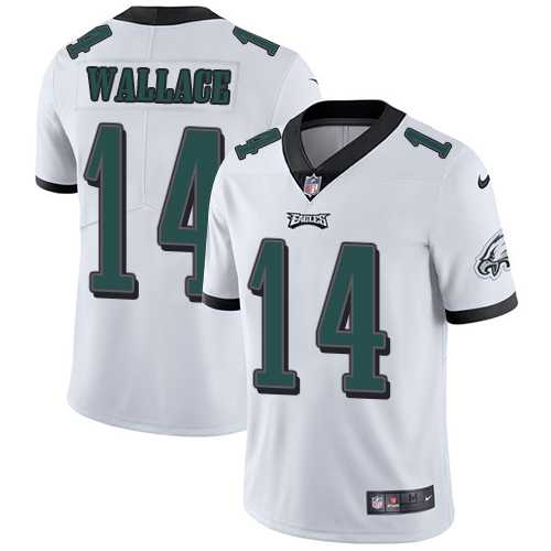 Youth Nike Philadelphia Eagles #14 Mike Wallace White Stitched NFL Vapor Untouchable Limited Jersey