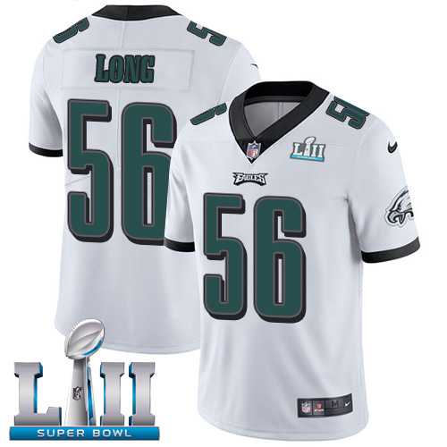 Youth Nike Philadelphia Eagles #56 Chris Long White Super Bowl LII Stitched NFL Vapor Untouchable Limited Jersey