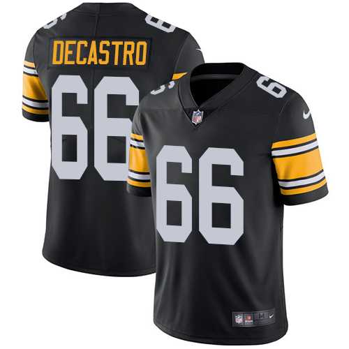 Youth Nike Pittsburgh Steelers #66 David DeCastro Black Alternate Stitched NFL Vapor Untouchable Limited Jersey