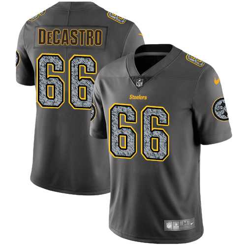 Youth Nike Pittsburgh Steelers #66 David DeCastro Gray Static NFL Vapor Untouchable Limited Jersey