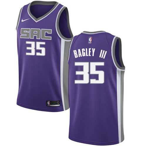 Youth Nike Sacramento Kings #35 Marvin Bagley III Purple NBA Swingman Icon Edition Jersey