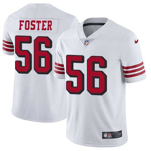 Youth Nike San Francisco 49ers #56 Reuben Foster White Rush Stitched NFL Vapor Untouchable Limited Jersey