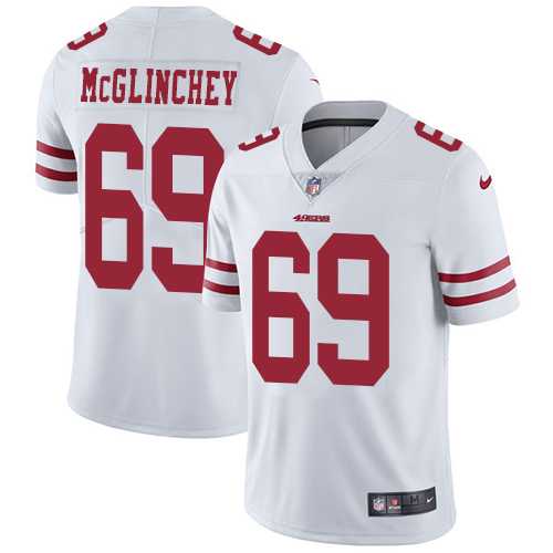 Youth Nike San Francisco 49ers #69 Mike McGlinchey White Stitched NFL Vapor Untouchable Limited Jersey