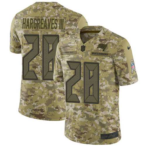 Youth Nike Tampa Bay Buccaneers #28 Vernon Hargreaves III Camo Stitched NFL Limited 2018 Salute to Service Jersey