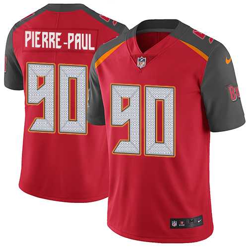Youth Nike Tampa Bay Buccaneers #90 Jason Pierre-Paul Red Team Color Stitched NFL Vapor Untouchable Limited Jersey