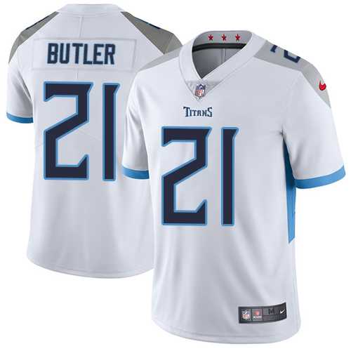 Youth Nike Tennessee Titans #21 Malcolm Butler White Stitched NFL Vapor Untouchable Limited Jersey