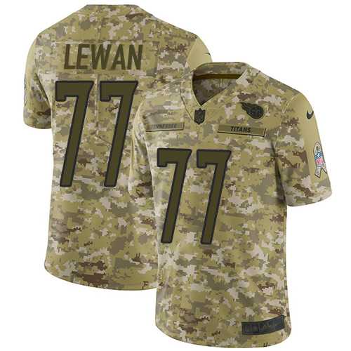 Youth Nike Tennessee Titans #77 Taylor Lewan Camo Stitched NFL Limited 2018 Salute to Service Jersey