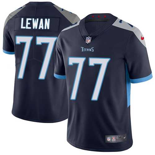 Youth Nike Tennessee Titans #77 Taylor Lewan Navy Blue Alternate Stitched NFL Vapor Untouchable Limited Jersey