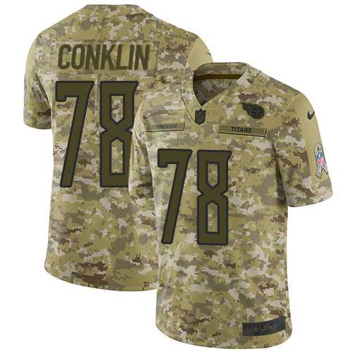 Youth Nike Tennessee Titans #78 Jack Conklin Camo Stitched NFL Limited 2018 Salute to Service Jersey