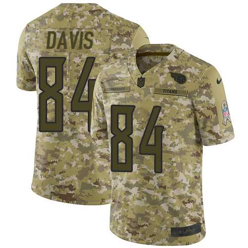 Youth Nike Tennessee Titans #84 Corey Davis Camo Stitched NFL Limited 2018 Salute to Service Jersey