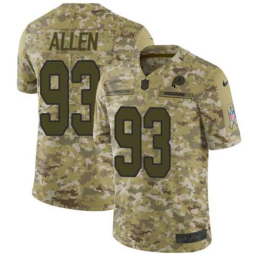 Youth Nike Washington Redskins #93 Jonathan Allen Camo Stitched NFL Limited 2018 Salute to Service Jersey