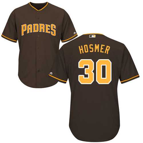Youth San Diego Padres #30 Eric Hosmer Brown Cool Base Stitched MLB