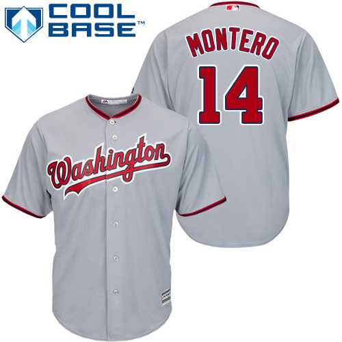 Youth Washington Nationals #14 Miguel Montero Grey Cool Base Stitched MLB