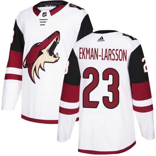 Men's Adidas Arizona Coyotes #23 Oliver Ekman-Larsson White Road Authentic Stitched NHL Jersey
