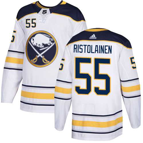 Men's Adidas Buffalo Sabres #55 Rasmus Ristolainen White Road Authentic Stitched NHL Jersey